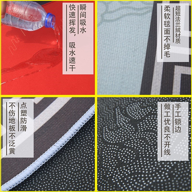 地毯门垫家用入户玄关地垫客厅进门床边毯卧室地毯满铺走廊过道