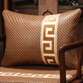 夏季 腰枕靠垫沙发客厅藤席靠枕腰枕长方形靠背垫含定制 款