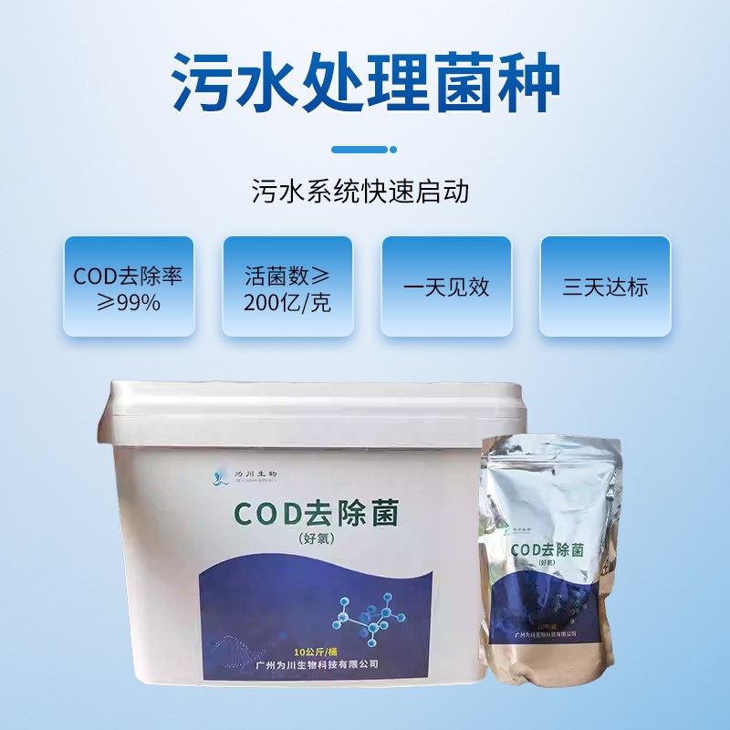 污水处理菌种COD降解活性污泥微生物菌剂好氧高效挂膜复合菌种