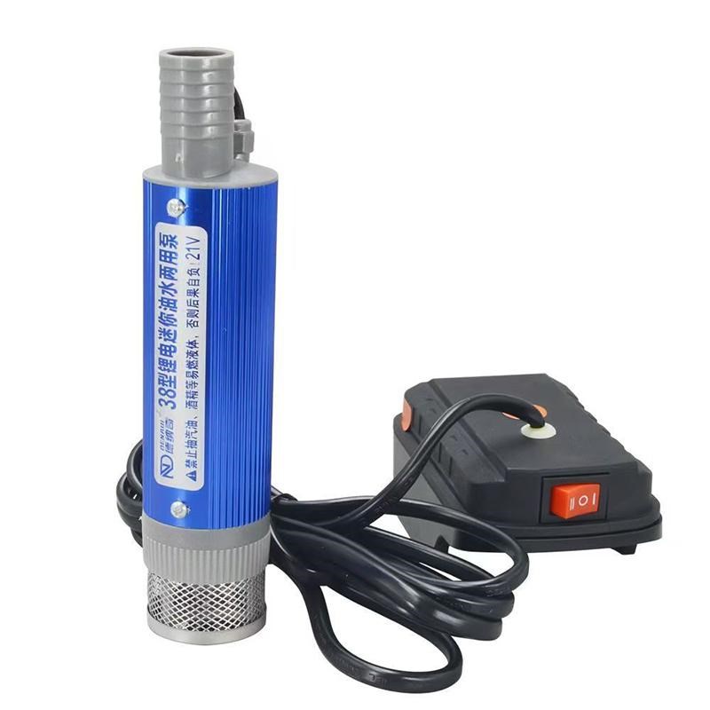 8型V充电锂电池抽油泵21V柴油电动抽水泵自吸泵新款油水两用泵