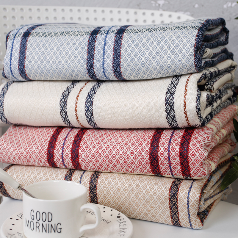 纯亚麻夏季凉席子三件套双人家用亚麻软凉席藤席可折叠1.5m1.8米