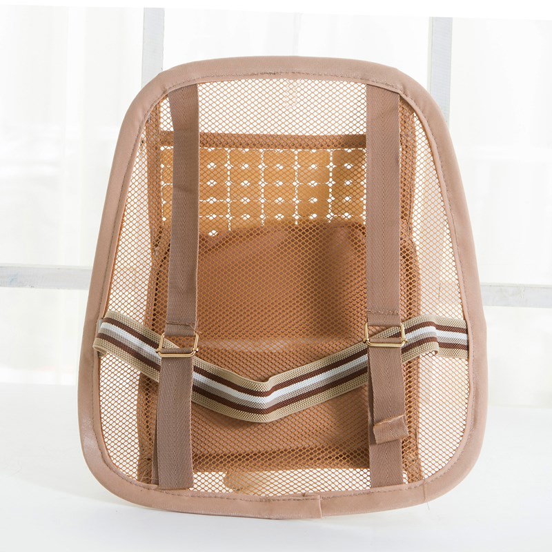 竹片坐垫靠垫一体夏季透气凉席椅子汽车坐垫护腰靠办公室久坐椅垫