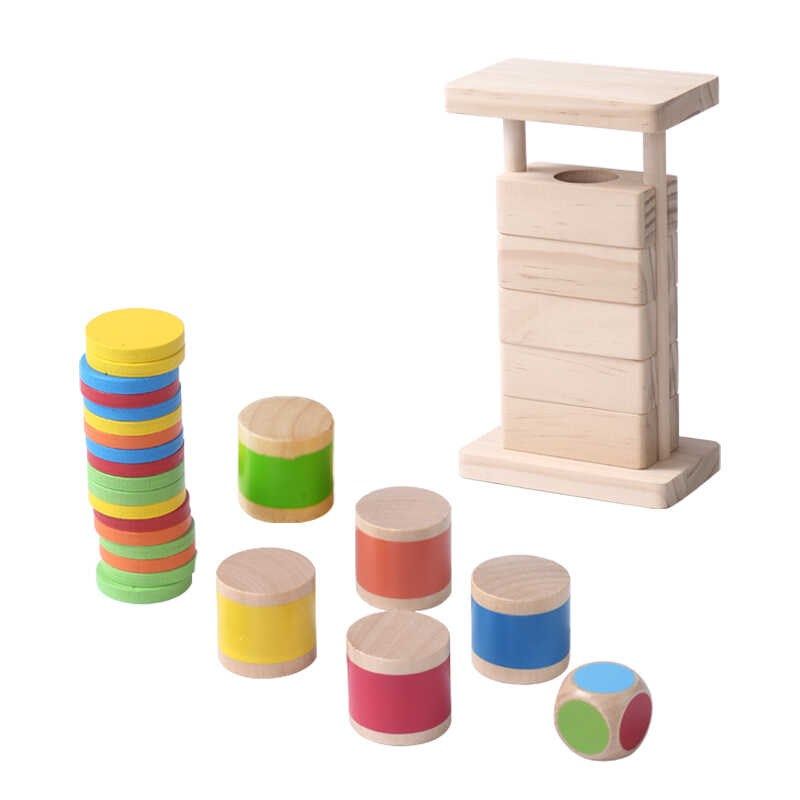 颜色翻转记忆塔游戏儿童数字逻辑思维训练专注力幼儿园益智