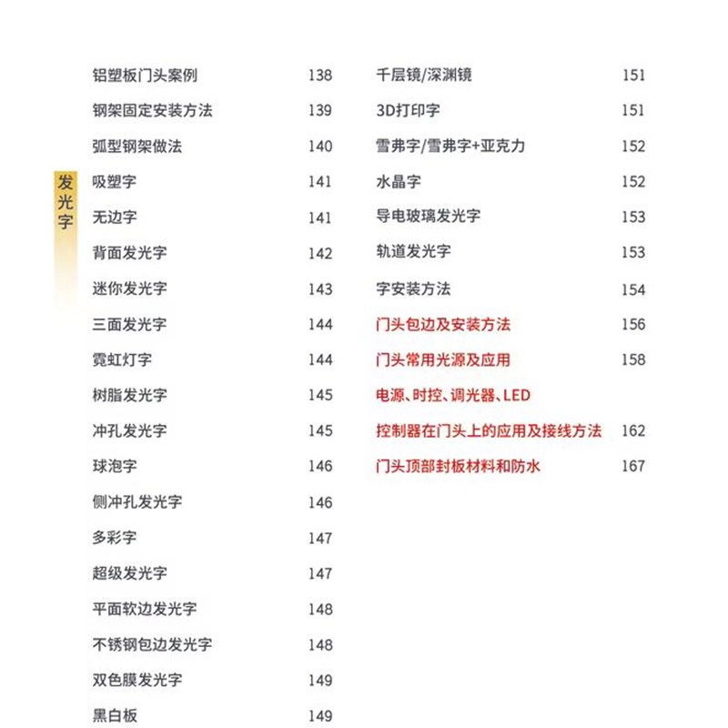399广告招牌门头技术手册制作广告教程报价安装技术教程图文店