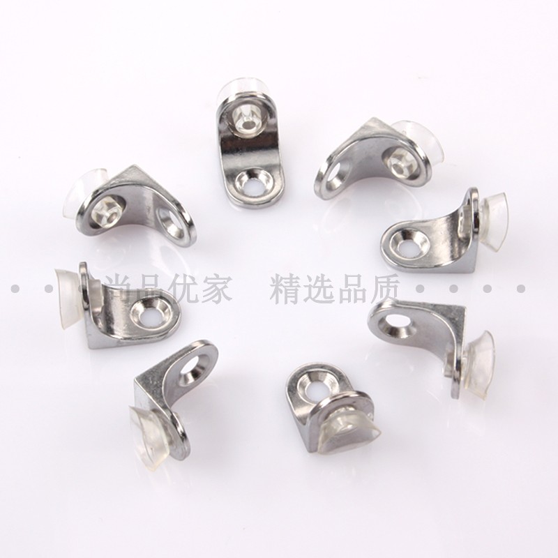 优质不锈钢整袋0只玻璃层板托7字托隔板钉 玻璃托吸盘托 层板钉