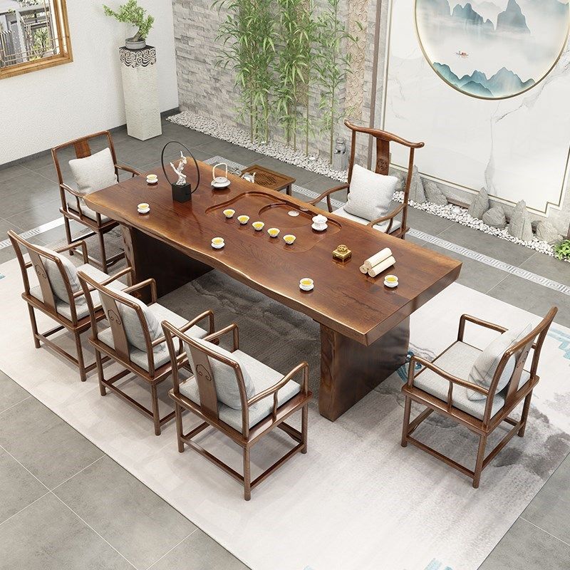 茶桌椅实木大板桌新现代功夫茶台泡茶桌茶具装一体,住宅家具,茶几,淘宝优惠券,粉丝福利购,淘宝优惠卷