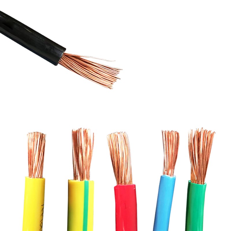 黄绿色接地线BVR10/1///平方多股软线接地线铜芯线