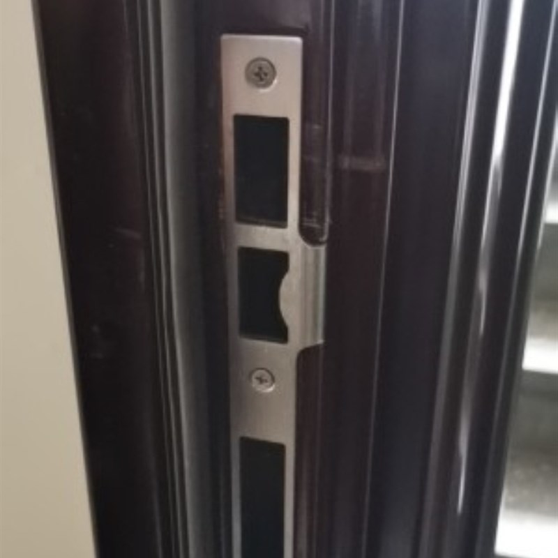 铁片锁槽孔锁体框片导向片加厚锁具锁舌片门框扣板挡片压条锁片