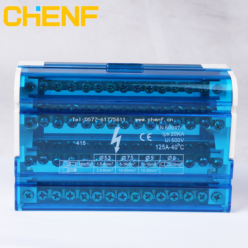 *5四级分线盒铜端子接线盒UK5电缆接线盒接线柱配电械专用