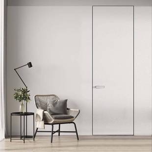 无框门隐形门暗门极窄边框室内生态铝蜂窝木门涂料门极简卧室房门