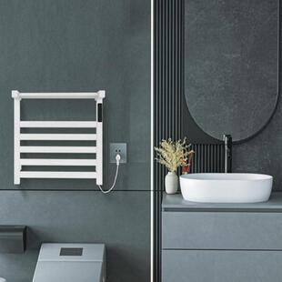 电热毛巾架卫生间电加热烘干一体毛巾架嵌入式温控碳纤维加热