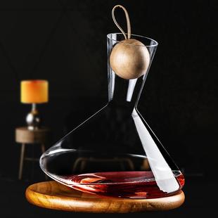 快速葡萄酒分酒器 红酒醒酒器不倒翁水晶玻璃家用奢华创意欧式