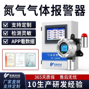 奕帆实验室气瓶柜氮气检测仪工业氩气氧气氦气易爆气体泄漏报警器