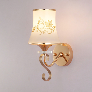 LED头现代水晶壁灯 客厅过道楼梯灯饰灯具卧室温馨床头壁灯