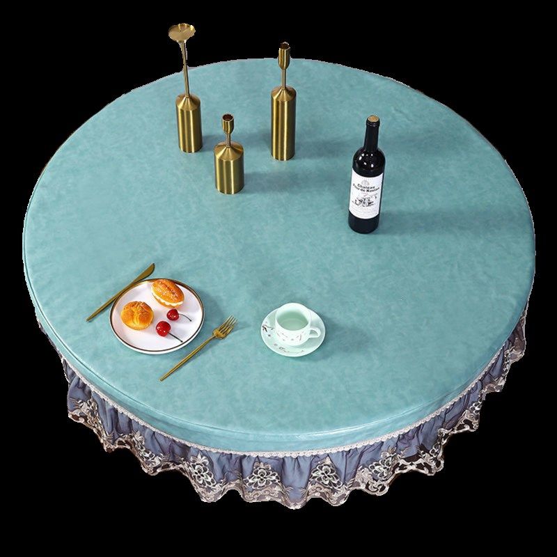 圆形防水防油防烫桌布免洗桌酒店大圆桌皮台垫茶几皮罩餐桌布,居家布艺,桌布,淘宝优惠券,粉丝福利购,淘宝优惠卷