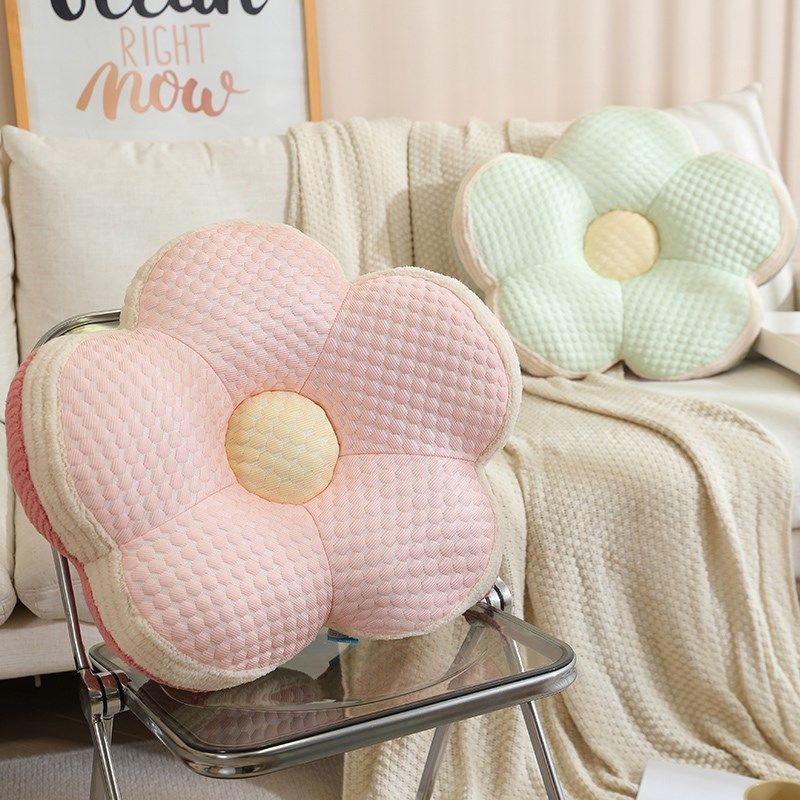 IN花朵腰枕靠垫靠枕椅子靠背垫汽车腰靠办公室护腰腰垫抱枕座椅