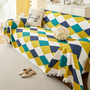 沙发盖布四季 ins风防猫抓沙发套罩 通用轻奢高级感2024年新款 夏季