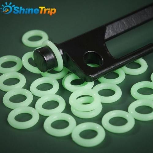 山趣户外地钉圈夜光圈硅胶荧光圈露营帐篷天幕钓鱼安全防拌发光环