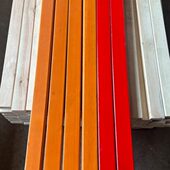 公园椅木条防腐塑木户外长椅配件铁艺靠背休闲椅实木小区木条庭院