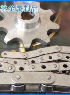 C2062C2082双节距空心输送链条工业滚子传动链大滚珠定制链条