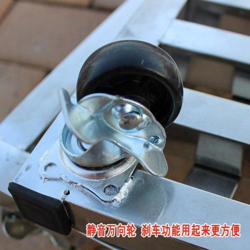 现货速发不锈钢底盘带轮子花架花盆支架托架向底座方形移动托盘带
