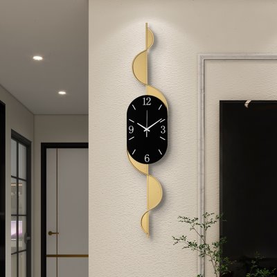 2024新款挂钟客厅家庭时尚现代简约免打孔石英钟创意装饰极简钟表