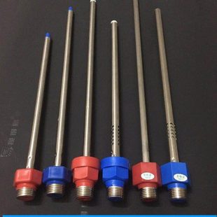 通用电热水器配件 内置防电墙 绝缘红蓝色冷热4分螺丝漏水内外4分