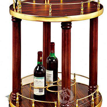 南方C-30A金旋黑桃木酒车酒店高档酒水车红酒车送餐车甜品4S店KTV