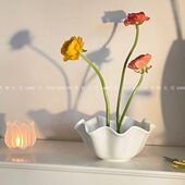 剑山陶瓷插花器雪糕碗 置陈列道具居家 艺术造型陶瓷器皿花艺装