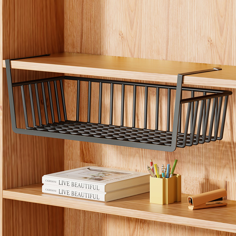 床边挂篮置物架桌下悬挂式置w物收纳架下挂篮学生宿舍好物收纳神