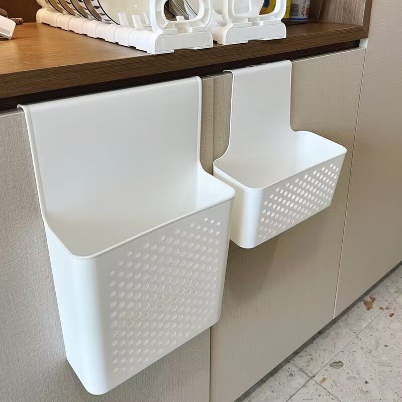 挂篮柜门收纳盒免打孔浴室厨房卫生间收纳架挂门后T置物架收纳神