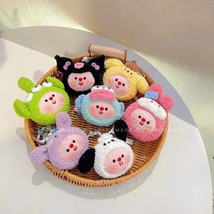 小丑鱼loopy小海狸露比挂件车挂送女朋友草莓熊钩针毛线编织玩偶