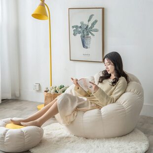 地毯上的懒人沙发客厅阳台蒲团坐垫靠背一体卧室地上大号地板坐墩