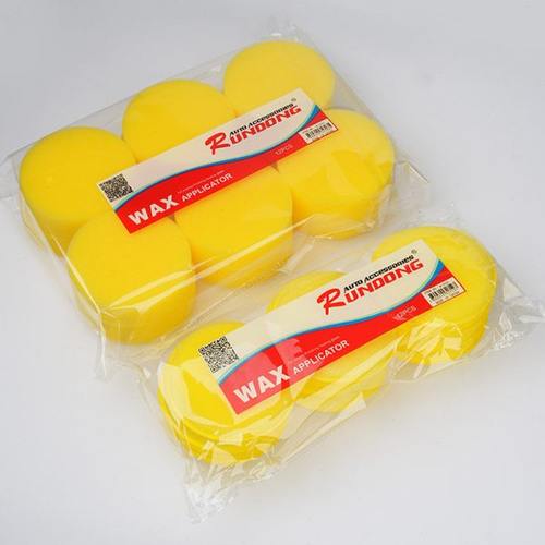 汽车打蜡专用海绵车用漆面上蜡手工镀晶抛光小圆形棉洗车用品工具