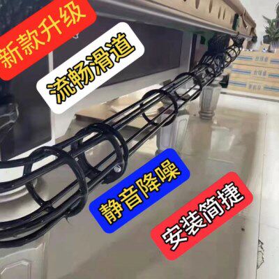 台球集球器台球桌自动收球回球器中式黑八桌球自动回球轨道静音
