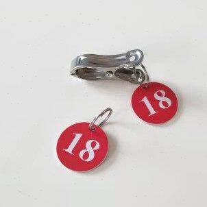 麻辣烫牌号码牌亚克力数字牌标记牌寄存牌桑拿手牌双面叫号牌餐号