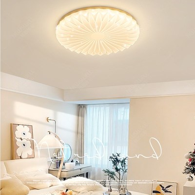 卧室灯现代简约原木吸顶灯过道暖色灯具创意儿童主卧灯110V-220V