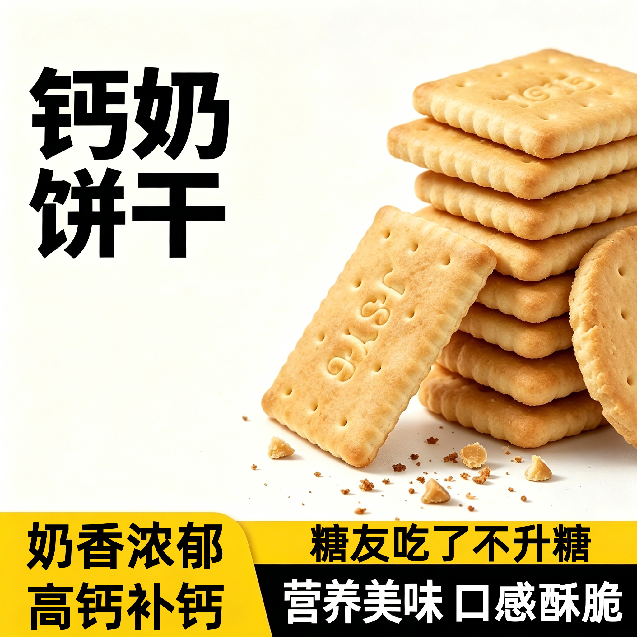 青岛钙奶饼干官方旗舰店山东整箱老式独立小包装婴儿营养钙奶饼干