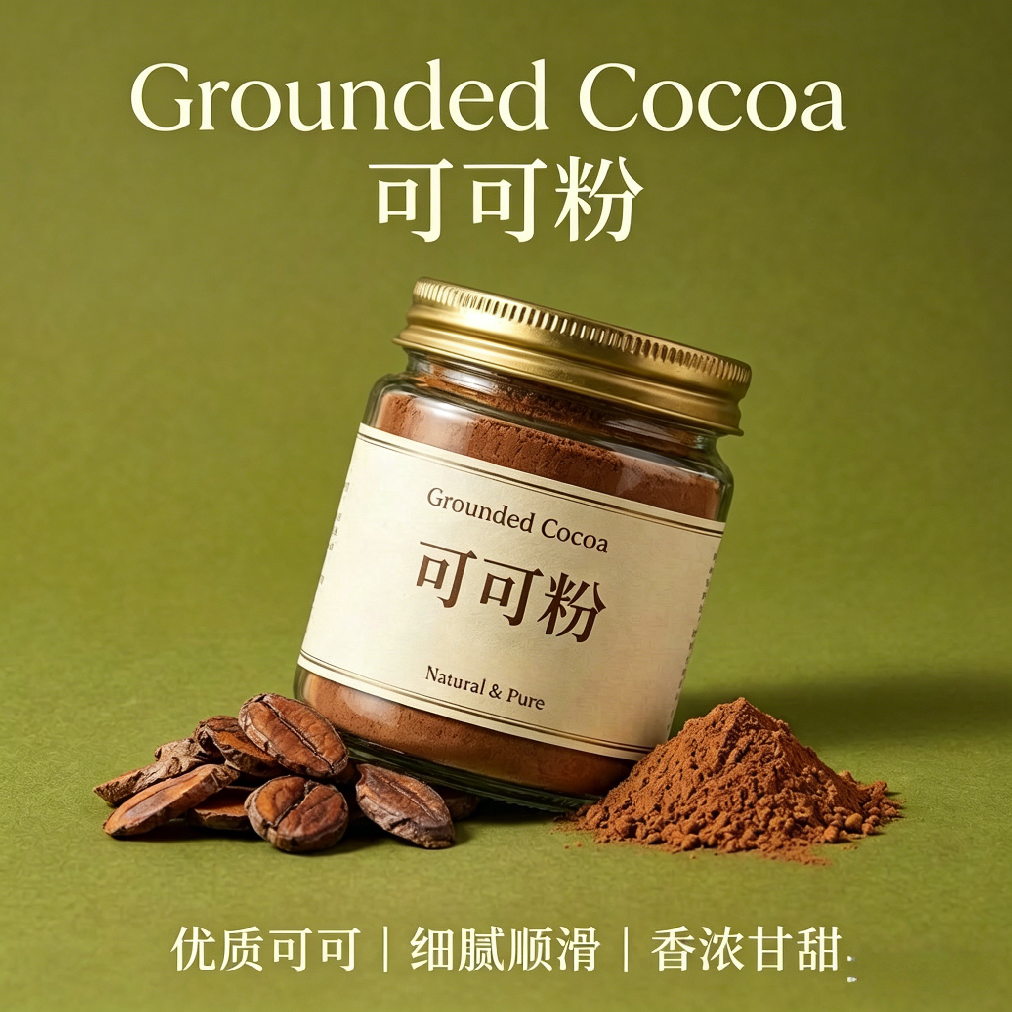 农科院可可粉原味咖啡烘焙专用巧克力粉家用冲饮奶茶蛋糕纯可可粉