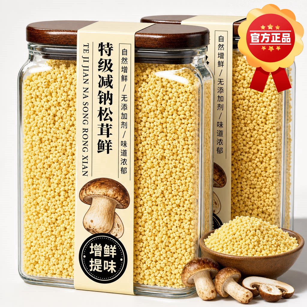 松茸鲜调料官方旗舰店正品正宗纯菌菇鸡精味精粉0添加天然调味料