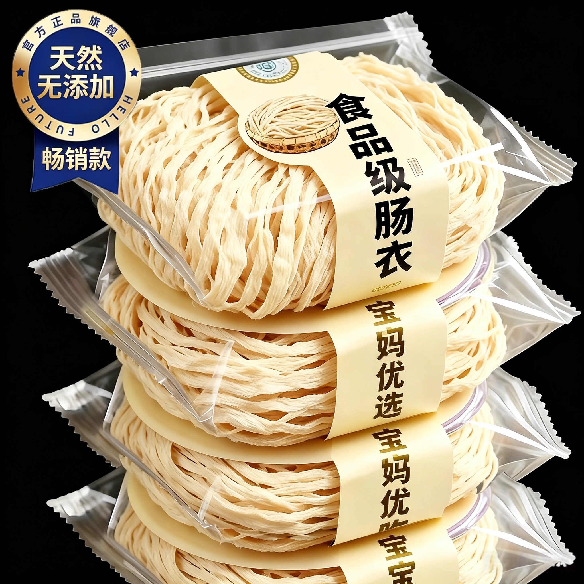 央妈推荐肠衣灌香肠家用食品级天然儿童无添加羊肠香肠腊肠火腿肠