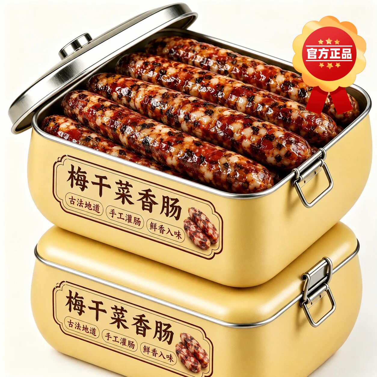 正宗梅干菜香肠官方旗舰店浙江金华特产老字号纯肉制作无添加香肠