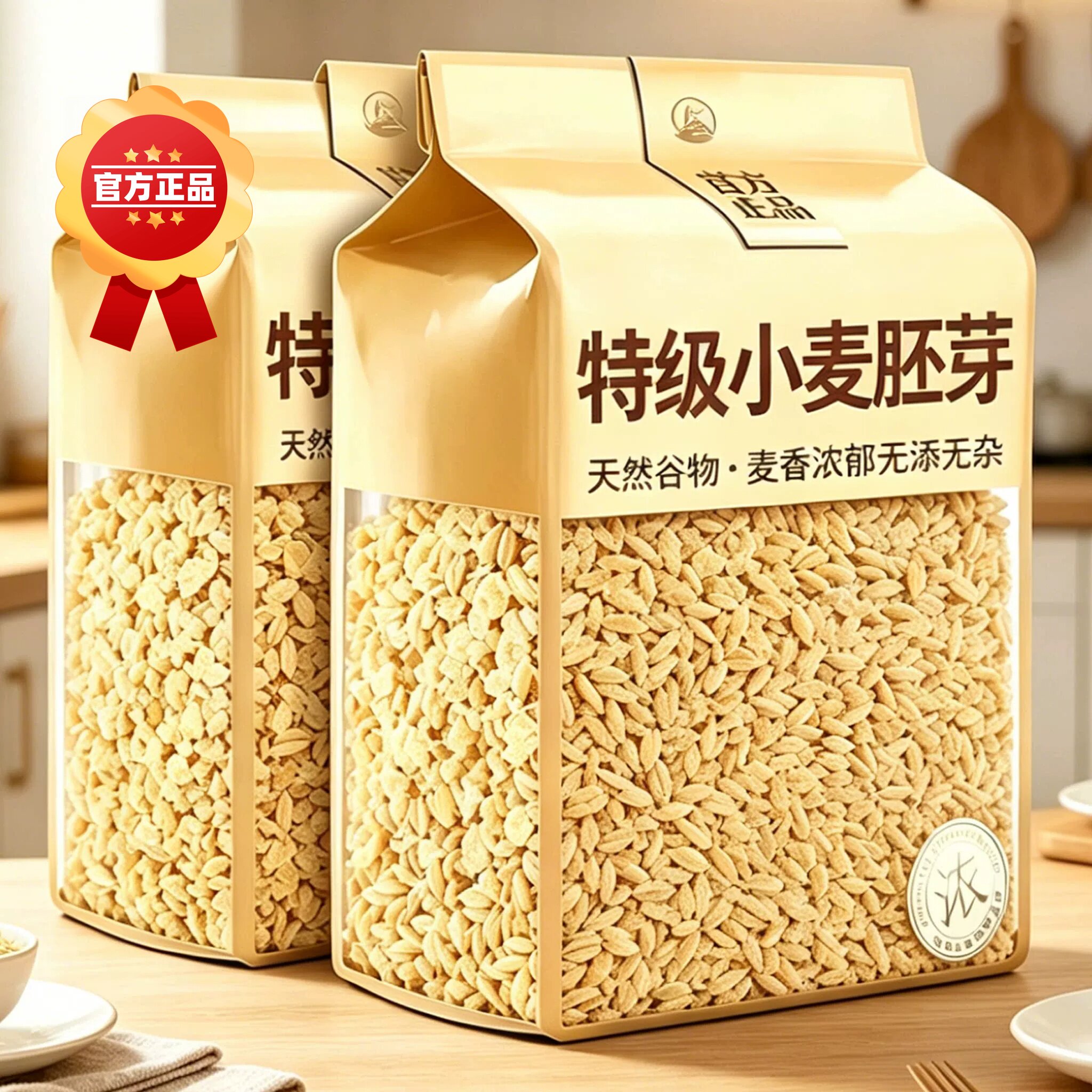 纯小麦胚芽富硒原味无添加蔗糖即食营养早餐粉养胃官方正品旗舰店
