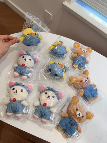 三款 yuan卡通轻松熊玩偶挂件 挂饰