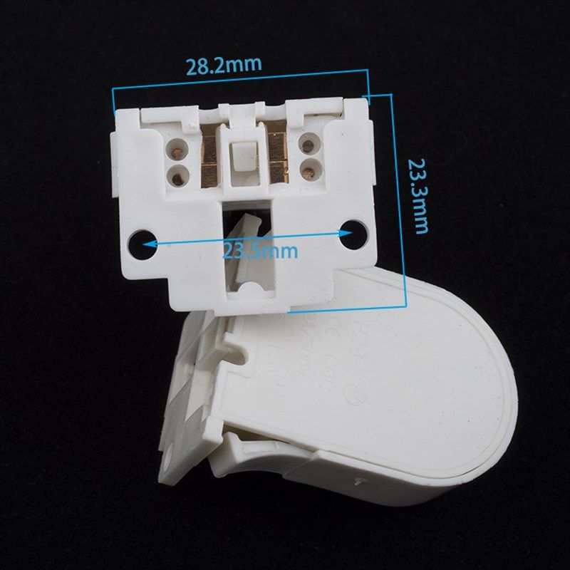 p29日光灯座灯脚T8格栅支架老式旋转弹簧G13LED配件替换21007