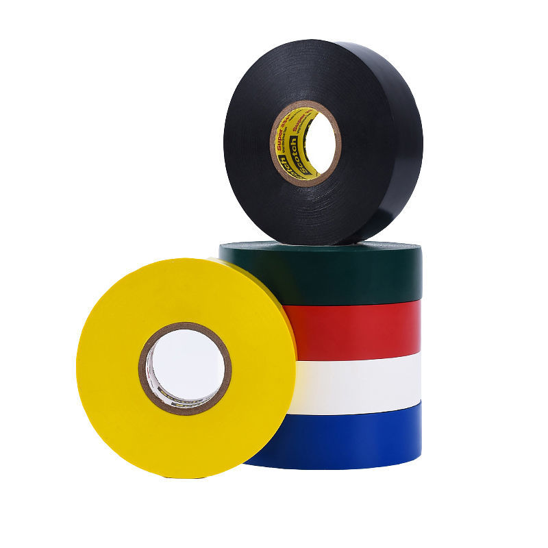 11卷装--电工胶布防水胶带高粘性耐高温耐磨大卷电线绝缘胶带