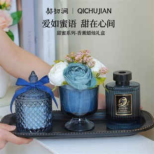 香薰蜡烛礼盒家用室内持久留香高级感香氛助眠摆件生日礼物送女友