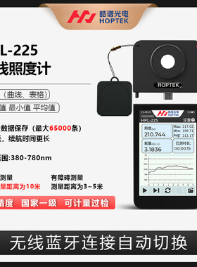 HPL-225无线照度计高精度照度仪lux测试仪最大最小平均照度计