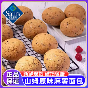 零食代购 糕点正品 24个营养早餐西式 山姆会员店原味软麻薯面包25g