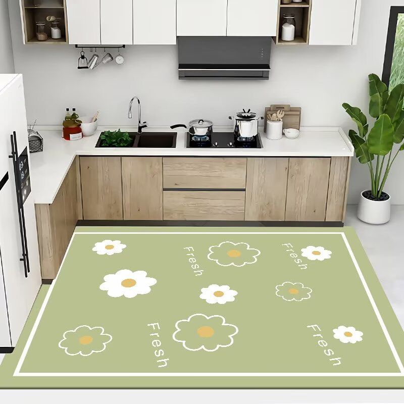 厨房地垫防油防滑脚垫卧室床边长条家用进门地毯吸水耐脏满铺垫子